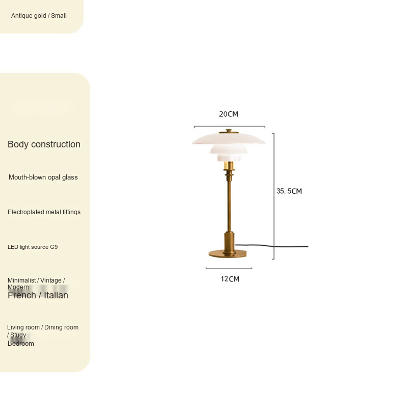 Glass Table & Floor Lamp — AM0216, view 8