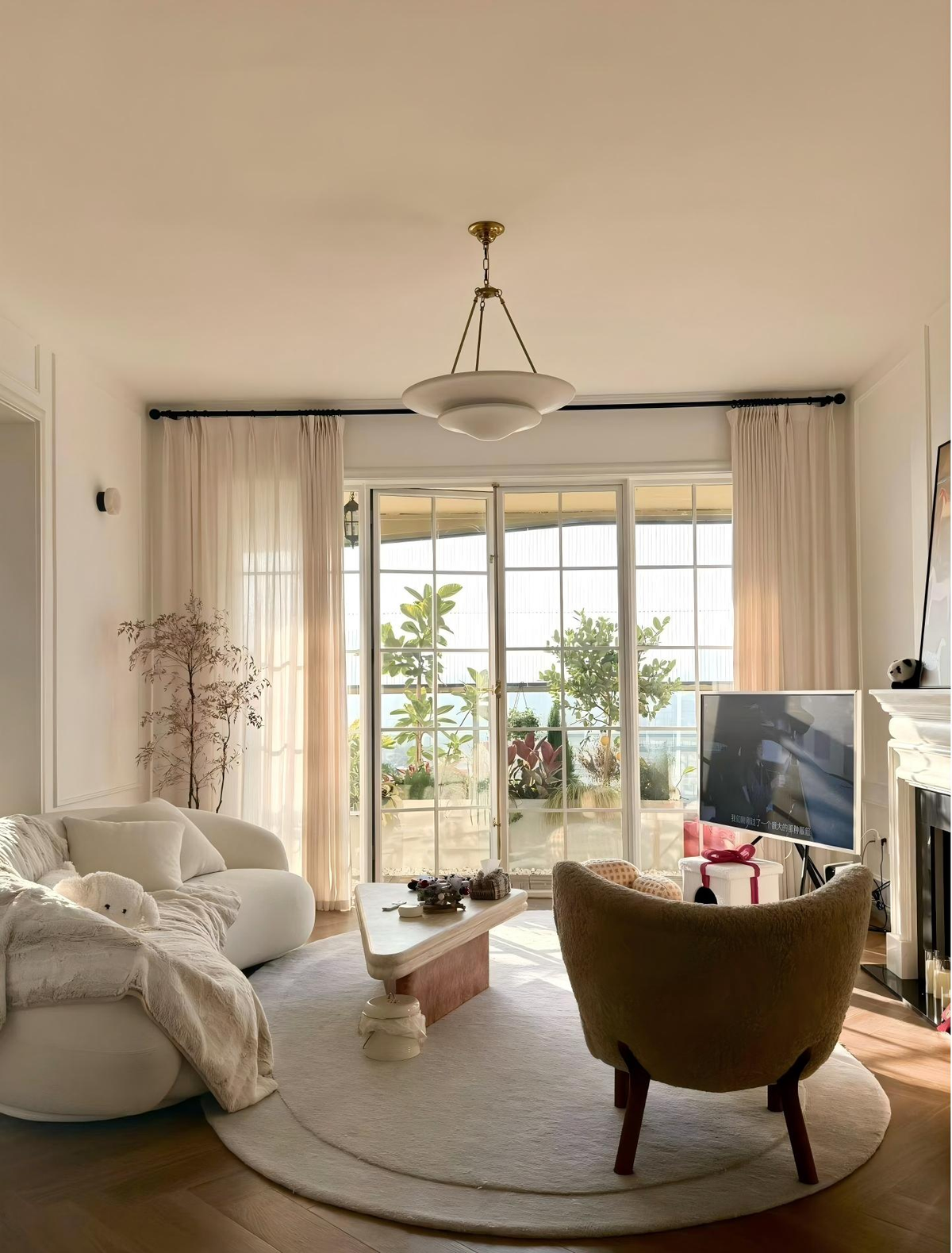 Brass & Plaster Pendant Light — AM0254, view 16