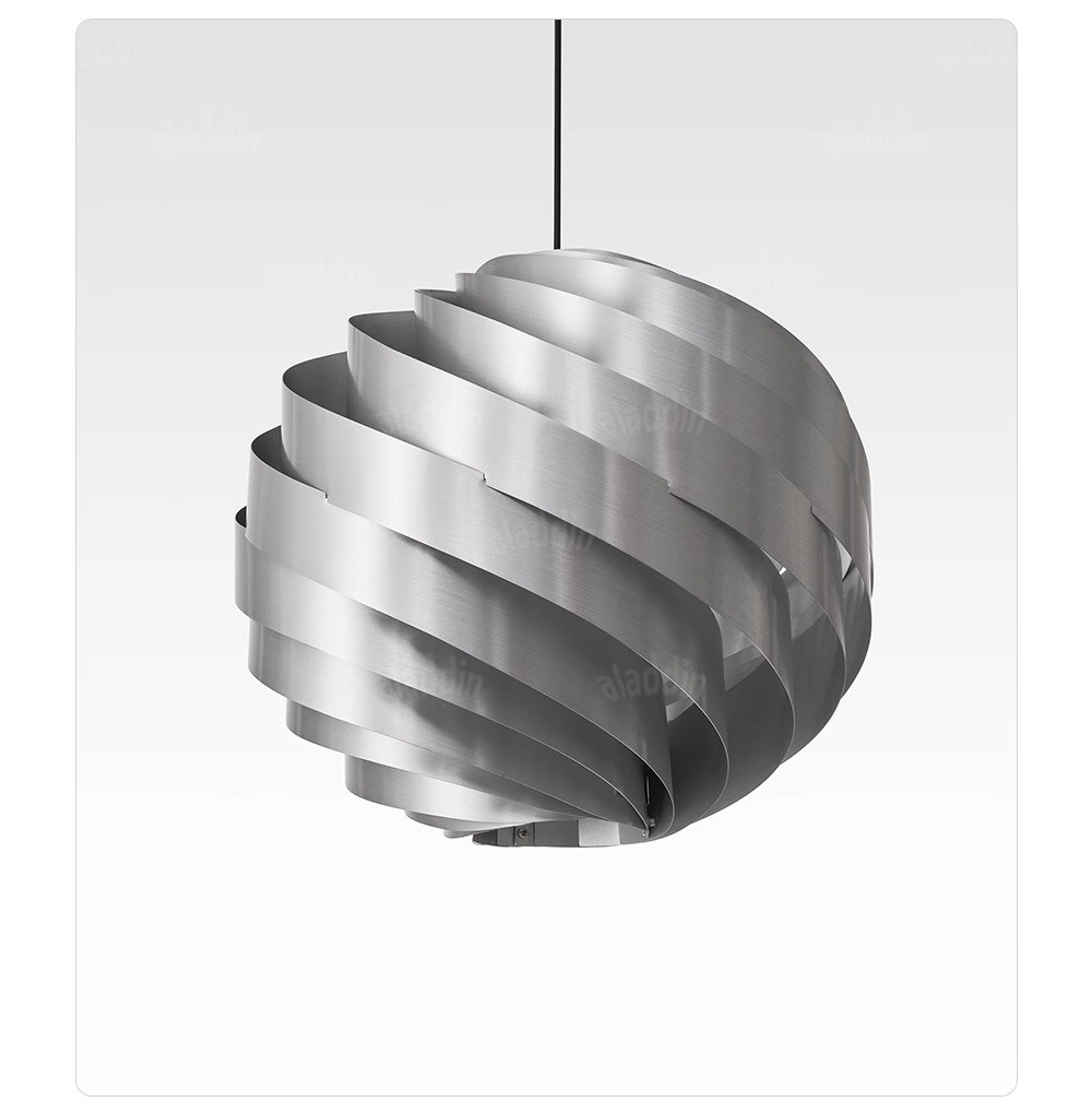 Sculptural Turbine Pendant Light — AM0153, view 20