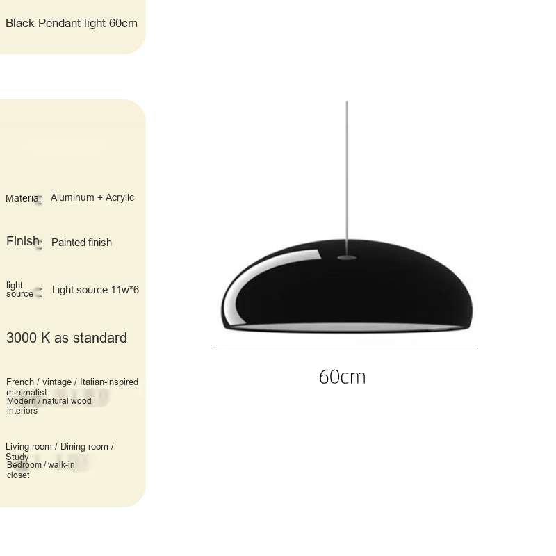 Minimalist Pendant & Ceiling Light — AM0251, view 13