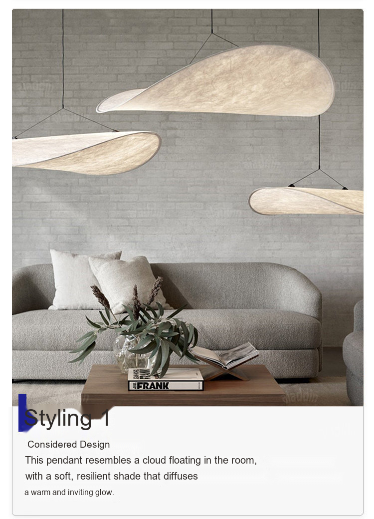 Sculptural Cloud Pendant Light — AM0204, view 15