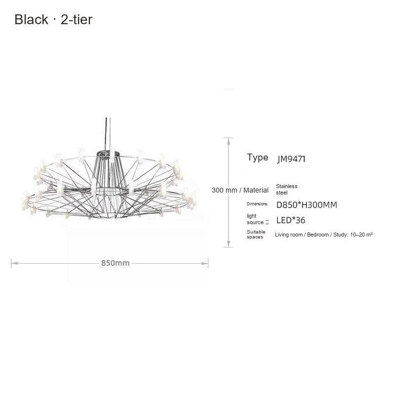 Multi-Tier LED Chandelier — AM0234, view 6