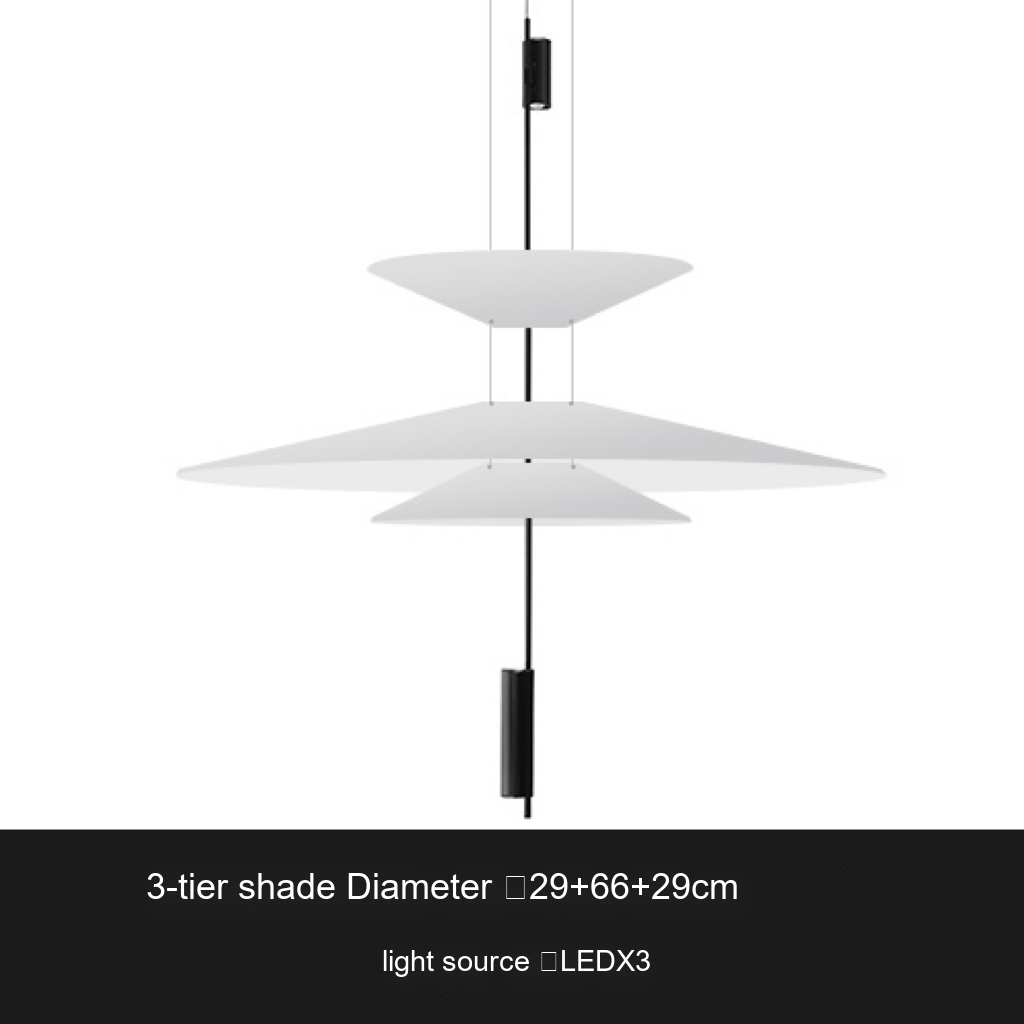 Layered Sculptural Pendant Light — AM0232, view 11