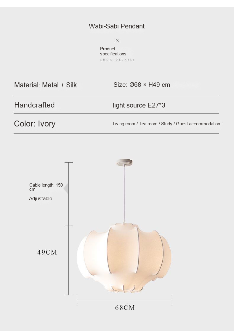 Cocoon Pendant Light — AM0203, view 21