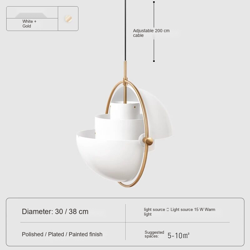 Rotating Shade Pendant Light — AM0225, view 9