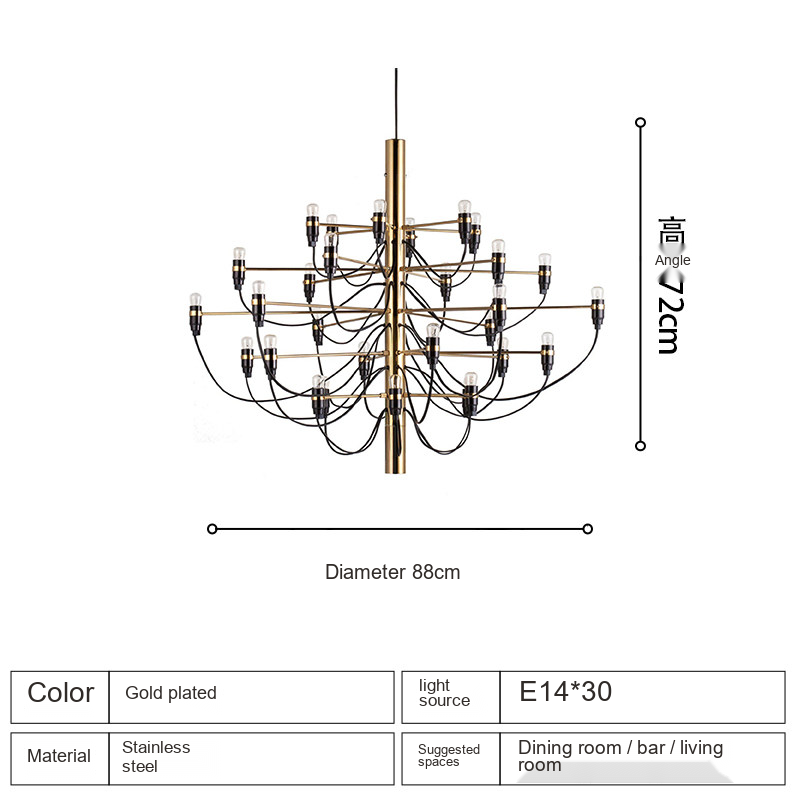 Multi-Arm Candle Chandelier — AM0220, view 13