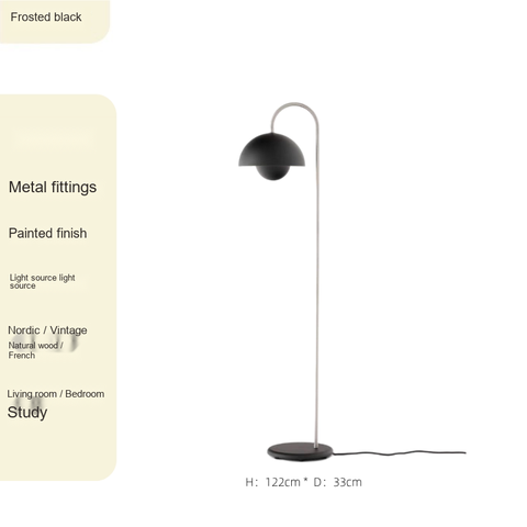 Floor lamp · Matte black
