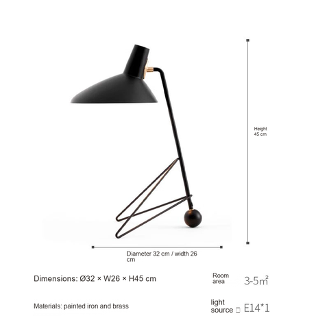 Matte black Table lamp