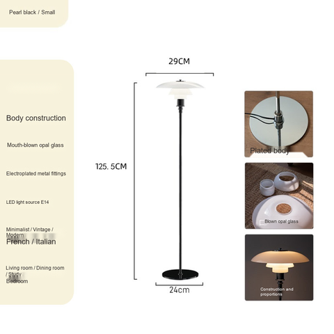 Pearl black · Small · Floor lamp