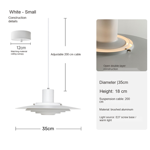 White 35cm