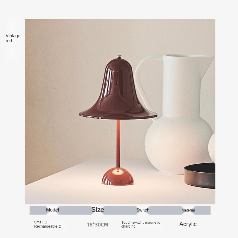 Portable Bell Shade Table Lamp — AM0166, view 9