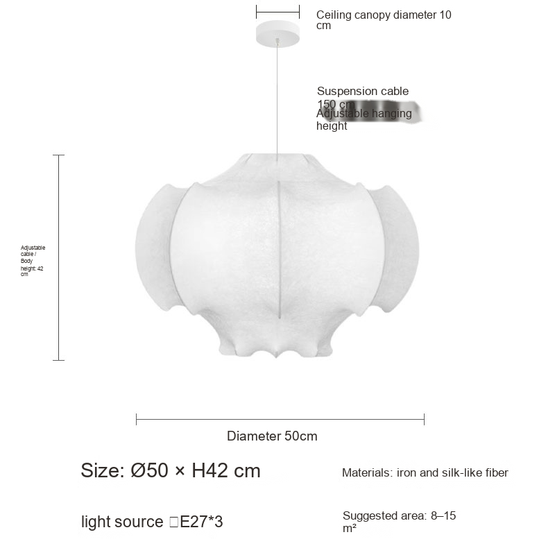 Cocoon Pendant Light — AM0203, view 7
