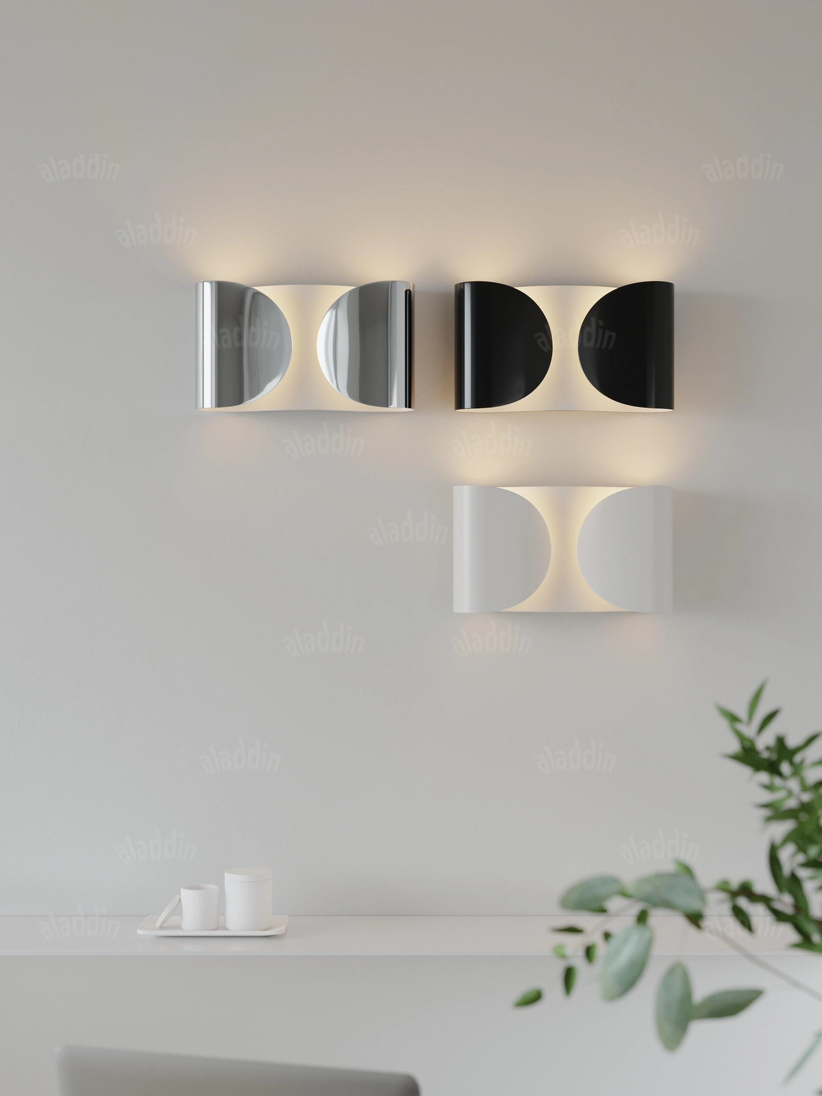Folded Metal Wall Light — AM0173, view 1