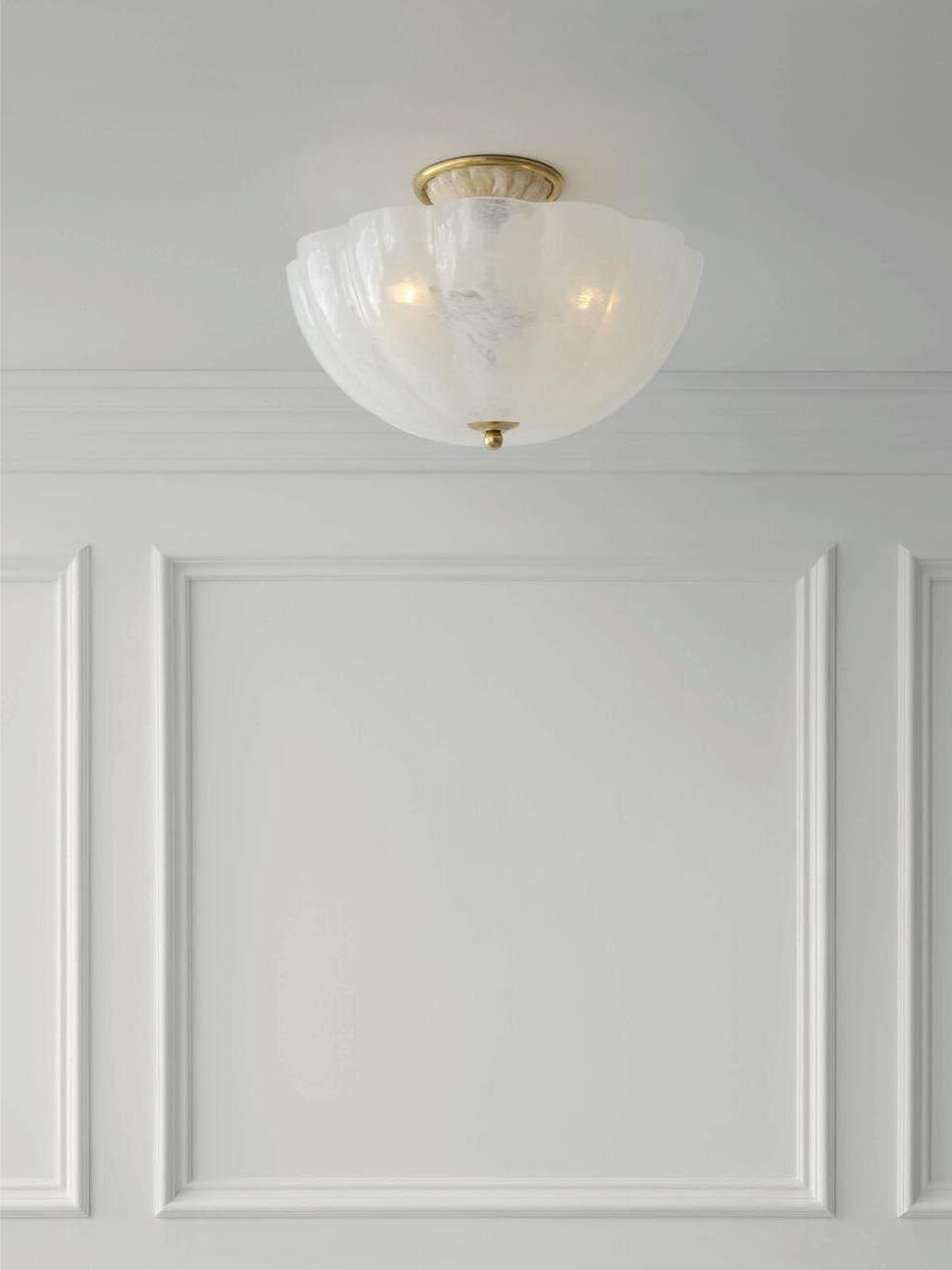 Brass & Glass Ceiling Light — AM0255, view 8