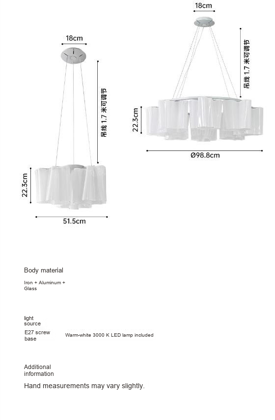 Cloud Glass Pendant & Ceiling Light — AM0247, view 13