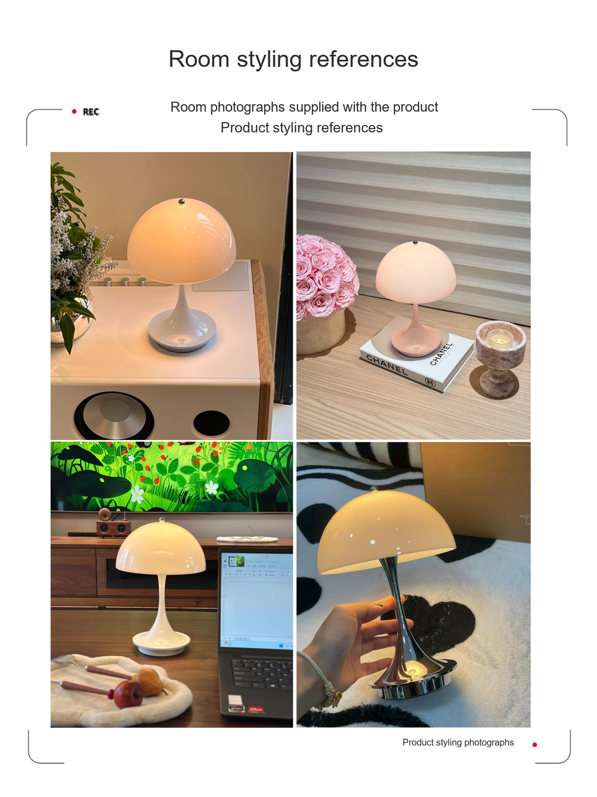 Portable Dimmable Mushroom Table Lamp — AM0136, view 33