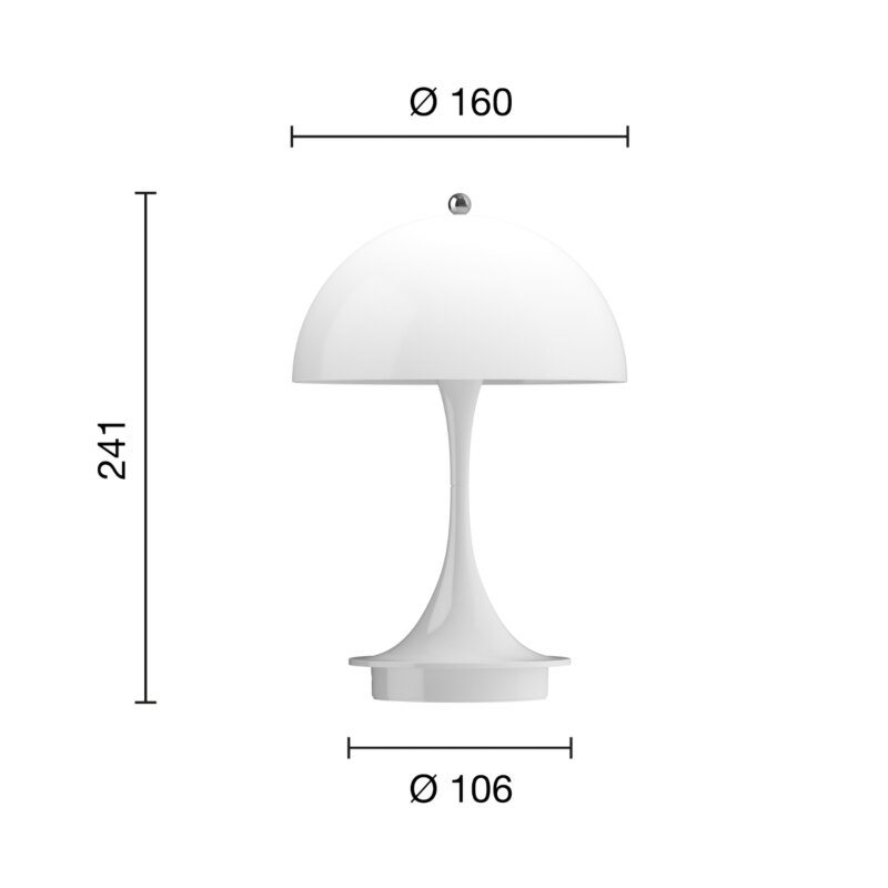 Portable Dimmable Mushroom Table Lamp — AM0136, view 7
