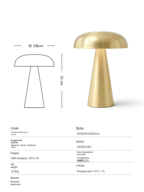 Brushed gold