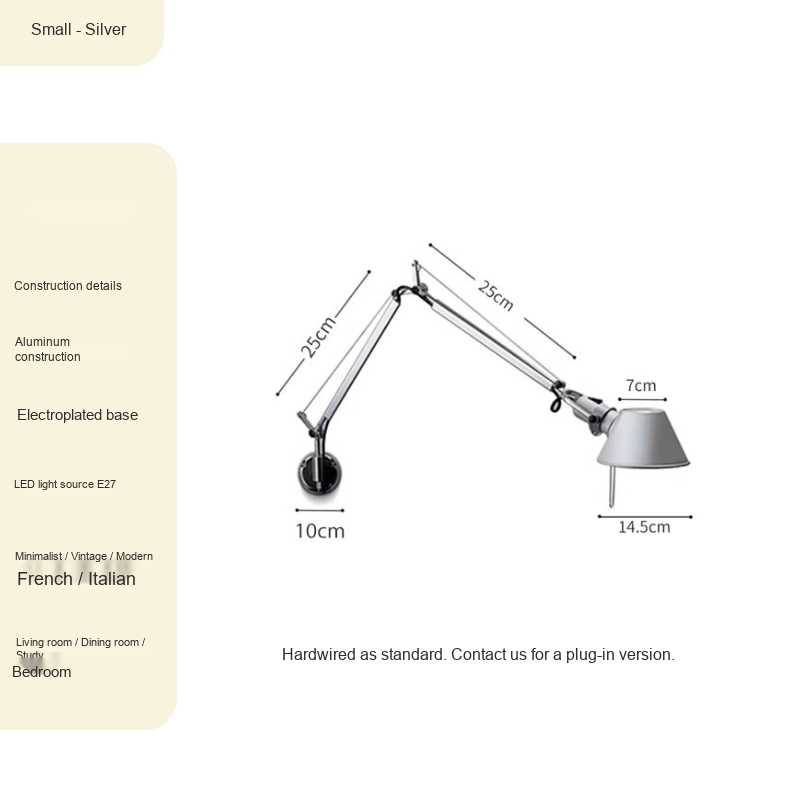 Extendable Swing-Arm Wall Light — AM0146, view 1