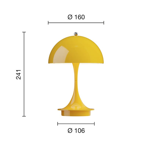 Mustard yellow · Opaque shade · V3 top touch switch