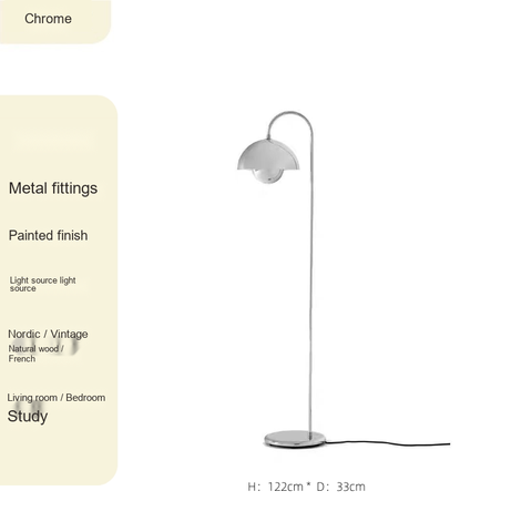 Floor lamp · Chrome