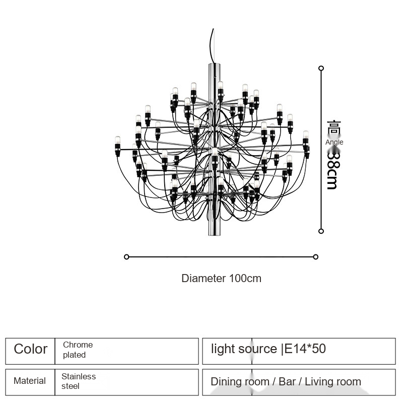 Multi-Arm Candle Chandelier — AM0220, view 16