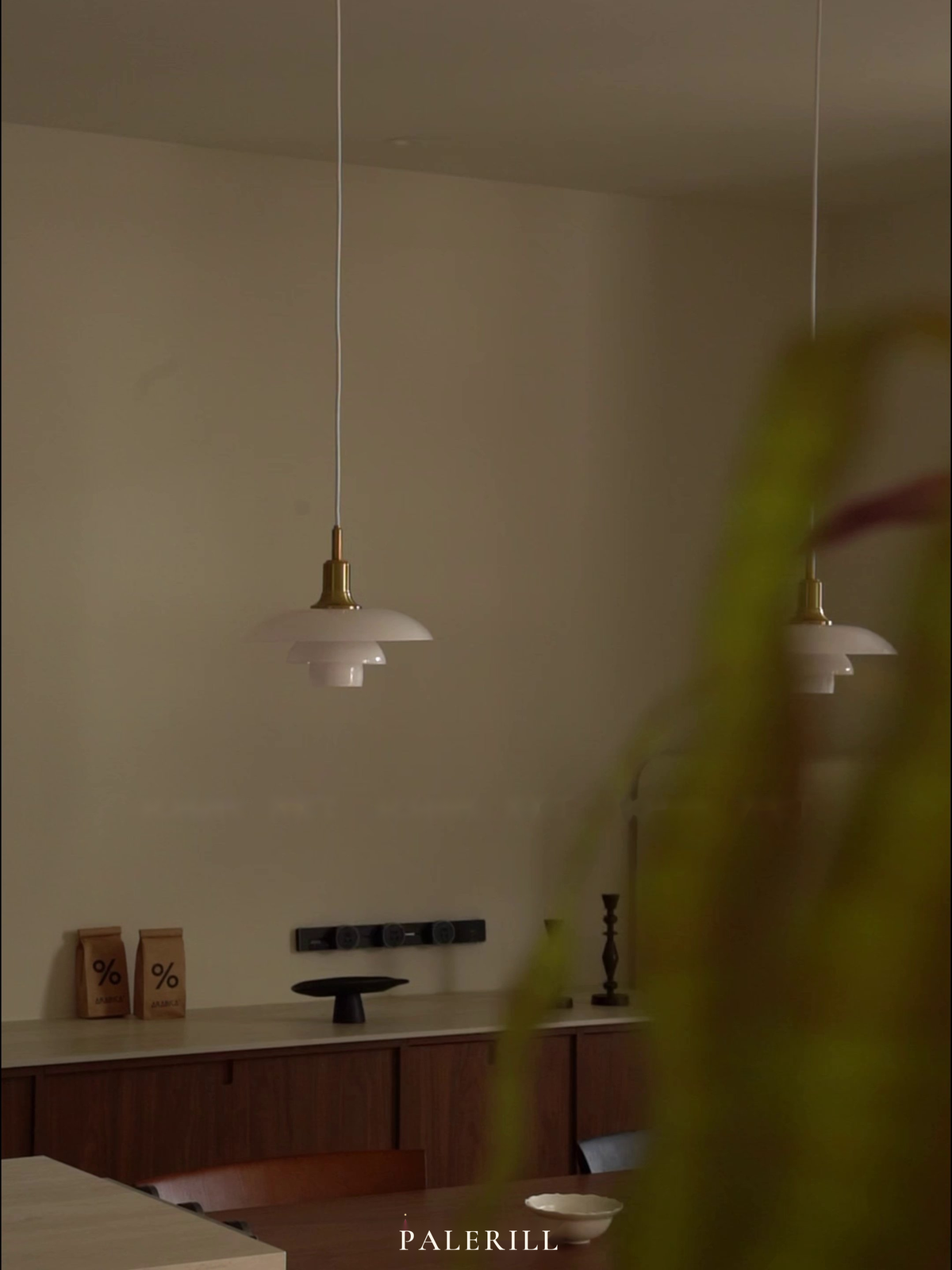 Layered Opal Glass Pendant Light — AM0151, view 12