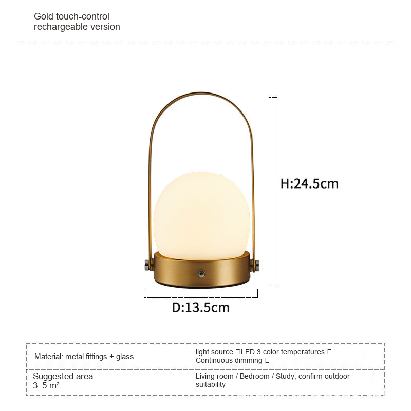 Portable Lantern Table Lamp — AM0164, view 8