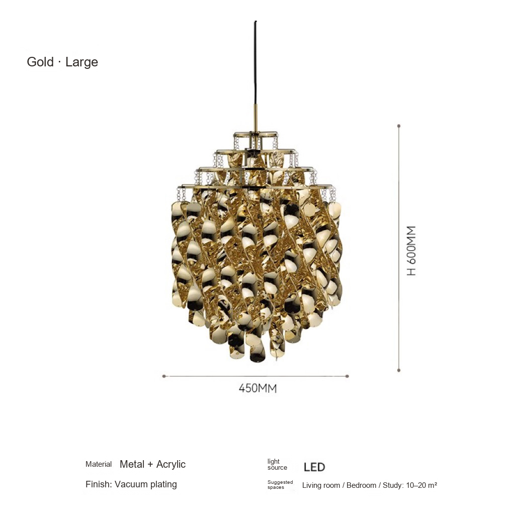 Spiral Cascade Pendant Light — AM0231, view 8