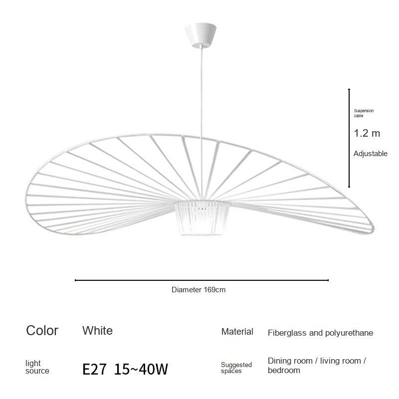 Wide Brim Pendant Light — AM0215, view 21