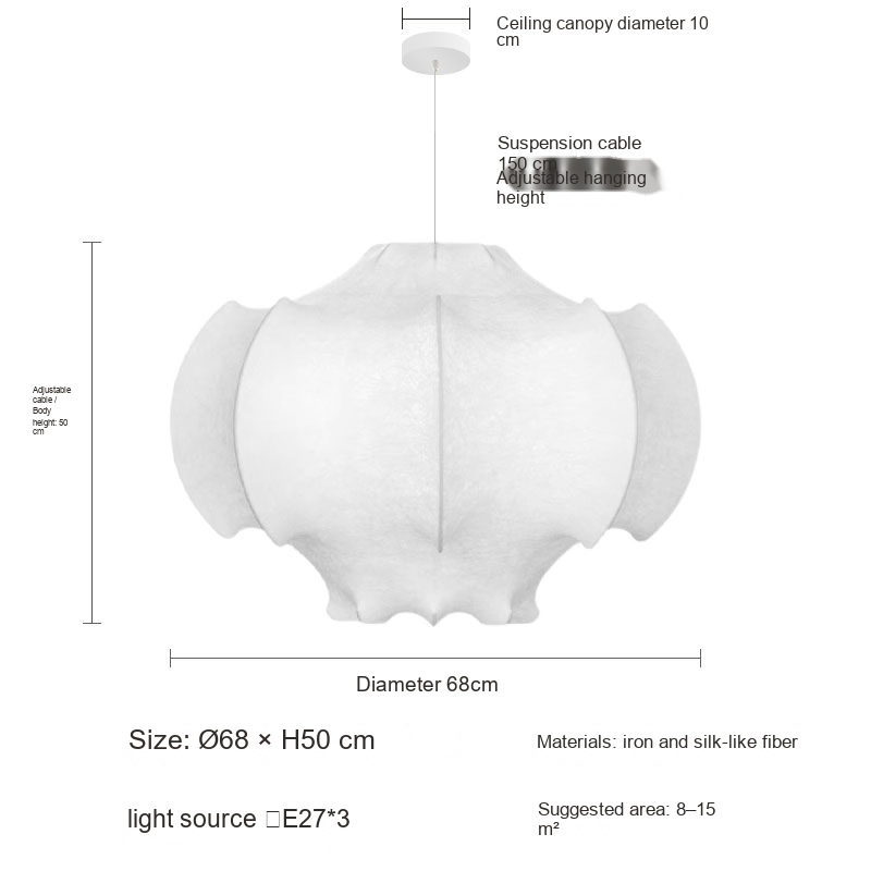 Cocoon Pendant Light — AM0203, view 9