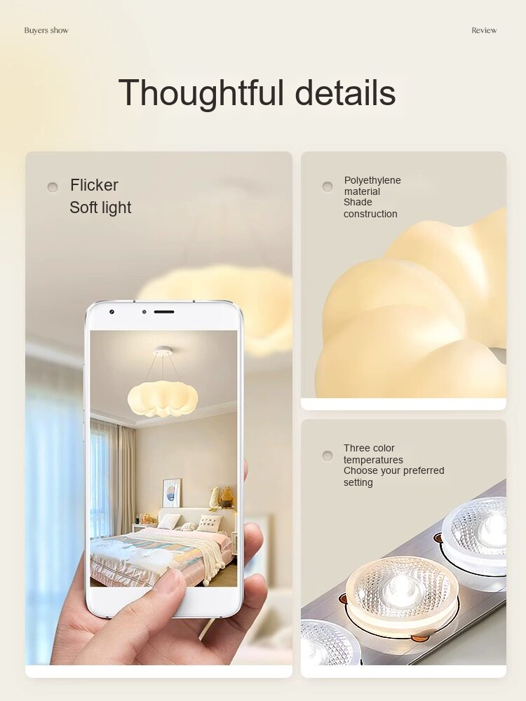 Cloud Pendant & Ceiling Light — AM0213, view 5