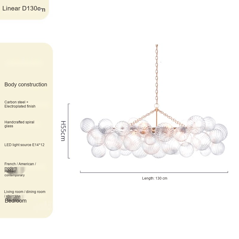 Glass Bubble Chandelier — AM0238, view 11