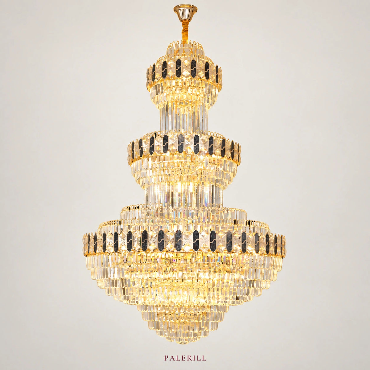 AM0043 · Modern Stairwell Crystal Chandelier for Double-Height Spaces · 6 Configurations — AM0043, view 1