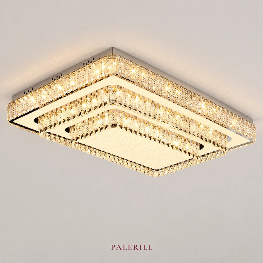 AM0084 · French Flush Mount Trapezoid Ceiling Light for Bedrooms · 3 Configurations — AM0084, view 1