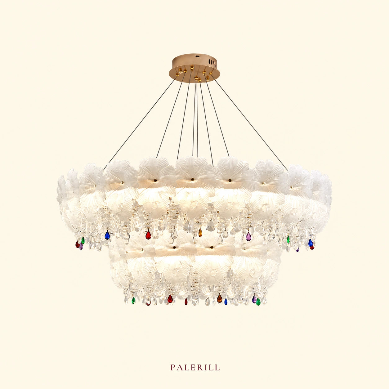 AM0103 · French Tiered Composition Crystal Chandelier for Living Spaces · 6 Configurations — AM0103, view 1
