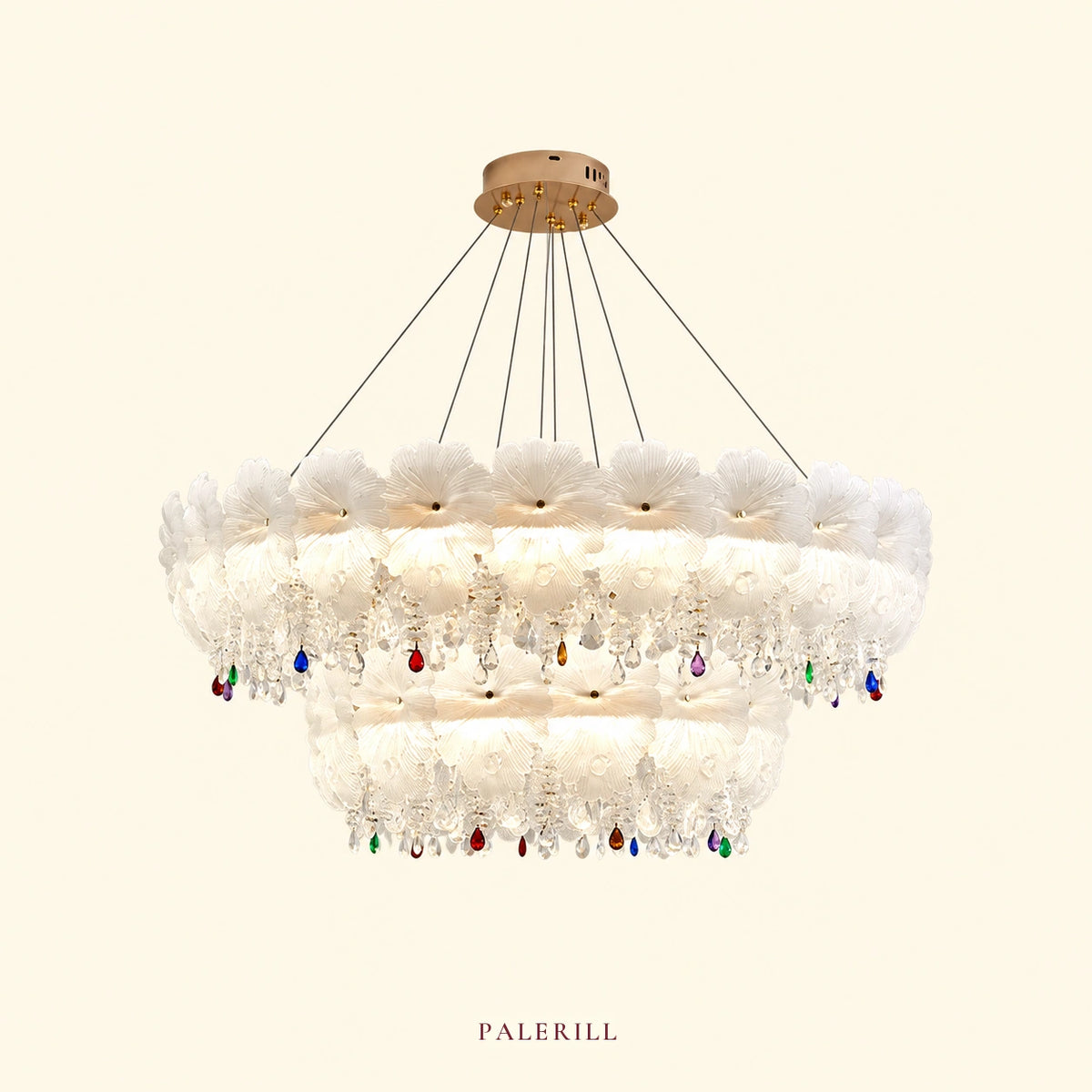 AM0103 · French Tiered Composition Crystal Chandelier for Living Spaces · 6 Configurations — AM0103, view 1