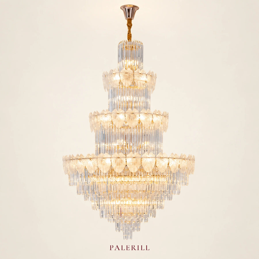 AM0122 · Modern Stairwell Crystal Chandelier for Double-Height Spaces · 6 Configurations — AM0122, view 1