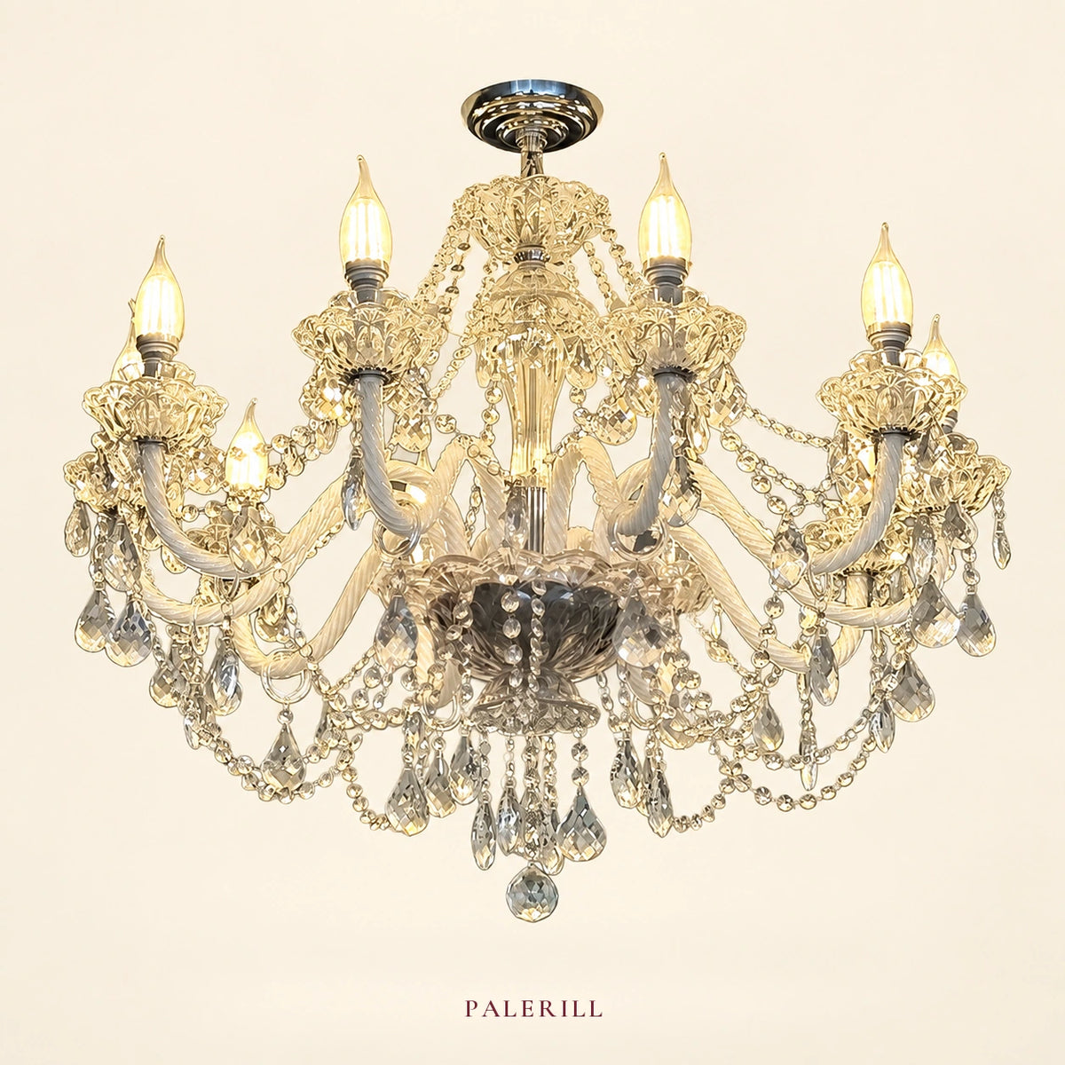AM0013 · French Crystal Palace-Inspired Zinc Alloy Chandelier for Dining Rooms — AM0013, view 1