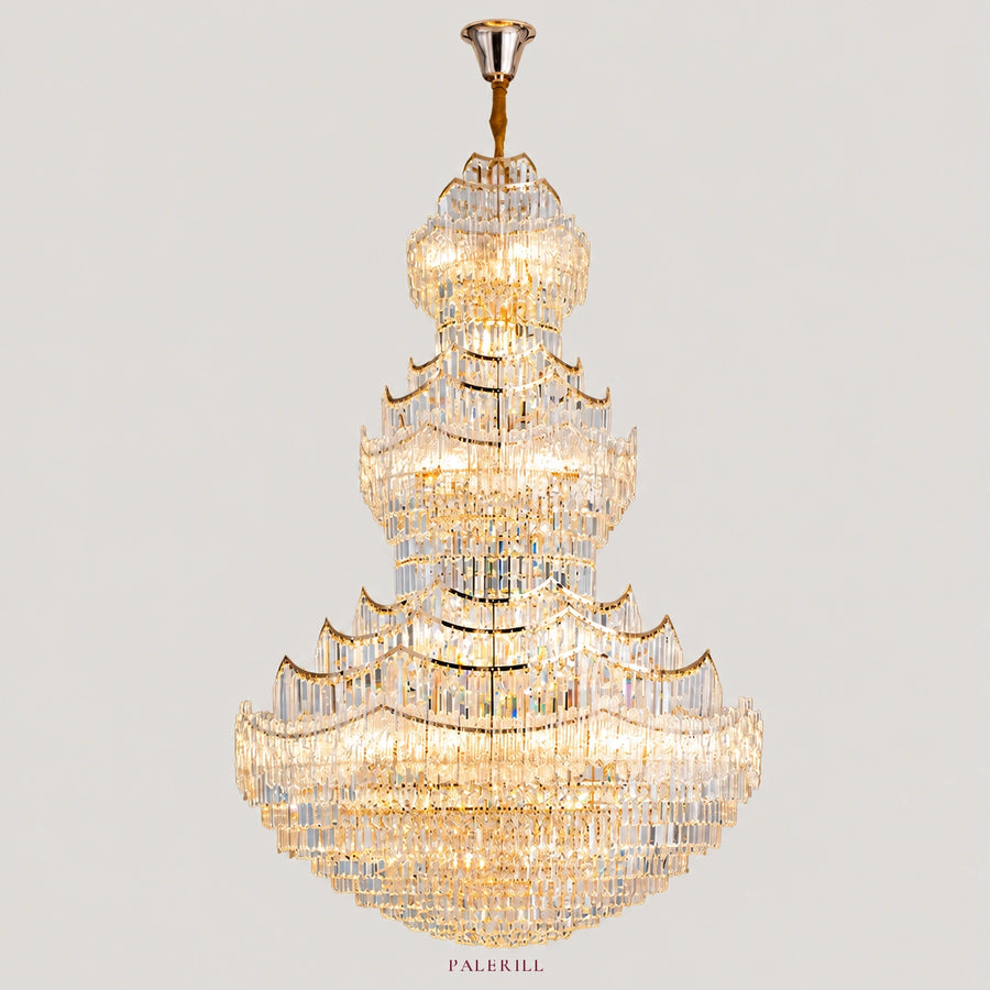 AM0023 · European Classic Stairwell Crystal Chandelier for Double-Height Spaces — AM0023, view 1