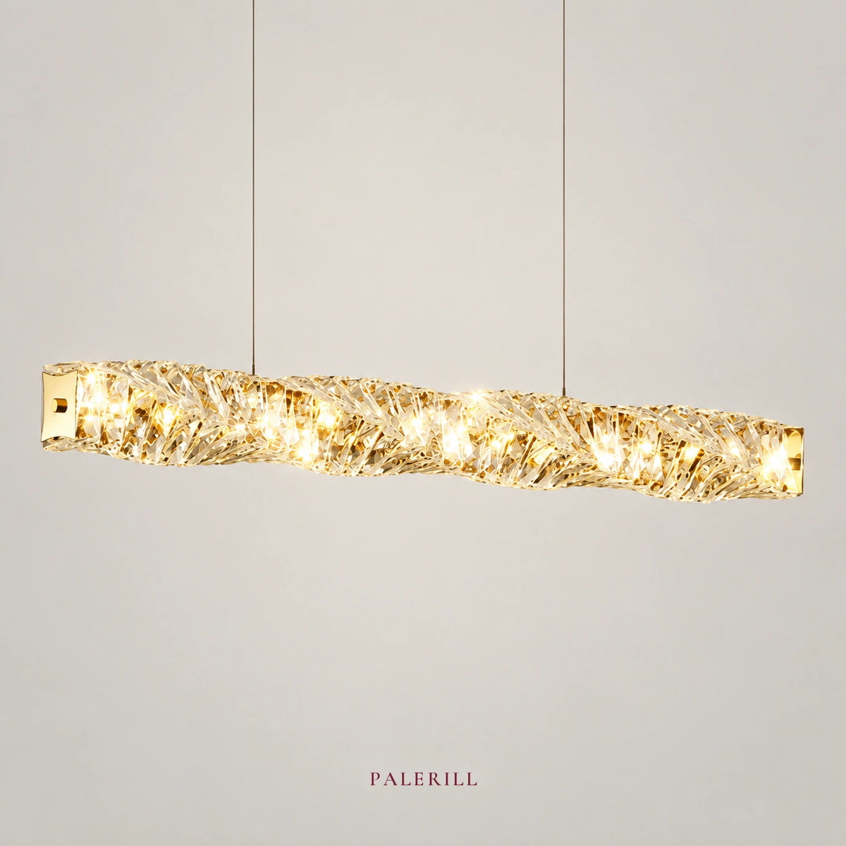 AM0036 · Modern Minimalist Linear Crystal Chandelier for Dining Rooms · 5 Configurations — AM0036, view 1