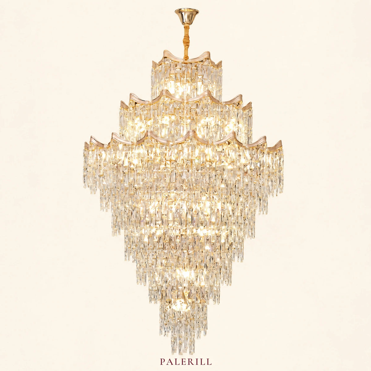 AM0003 · French Stairwell Crystal Chandelier for Double-Height Spaces · 6 Configurations — AM0003, view 1