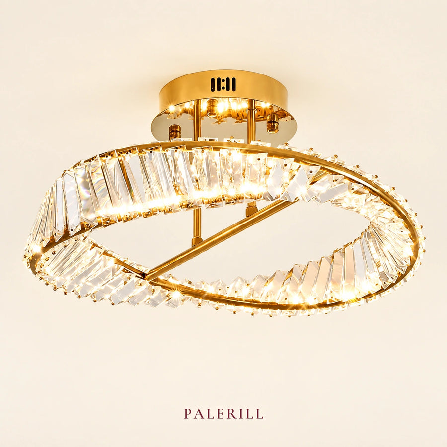 AM0120 · French Round Flush Mount Ceiling Light for Bedrooms · 2 Configurations — AM0120, view 1