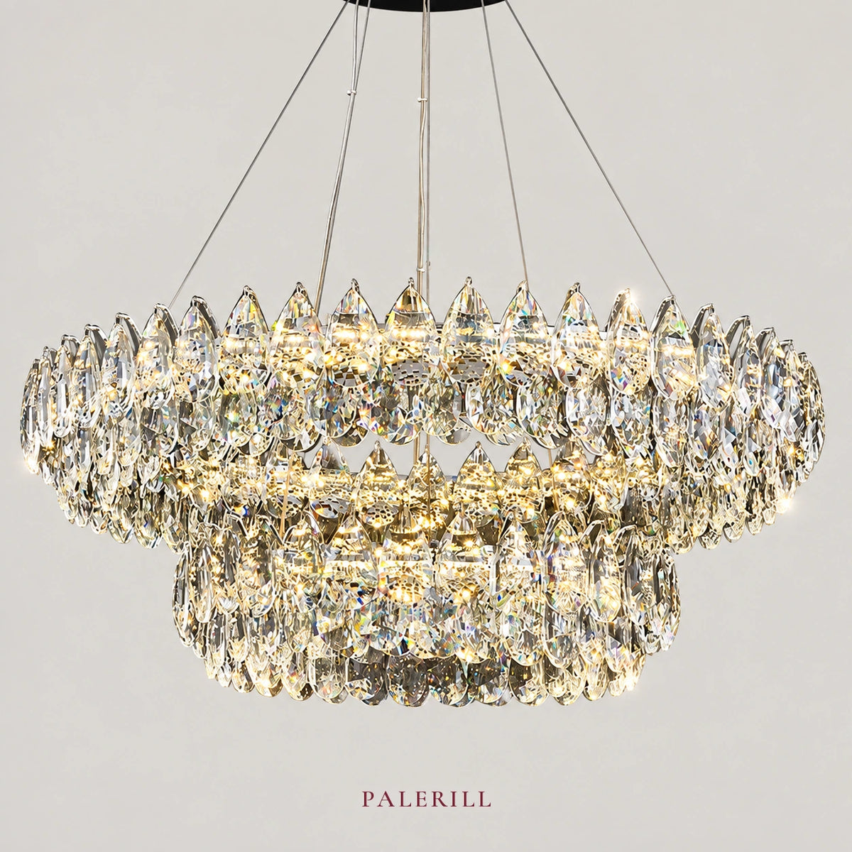 AM0075 · Italian Tiered Composition Crystal Chandelier for Living Spaces · 9 Configurations — AM0075, view 1