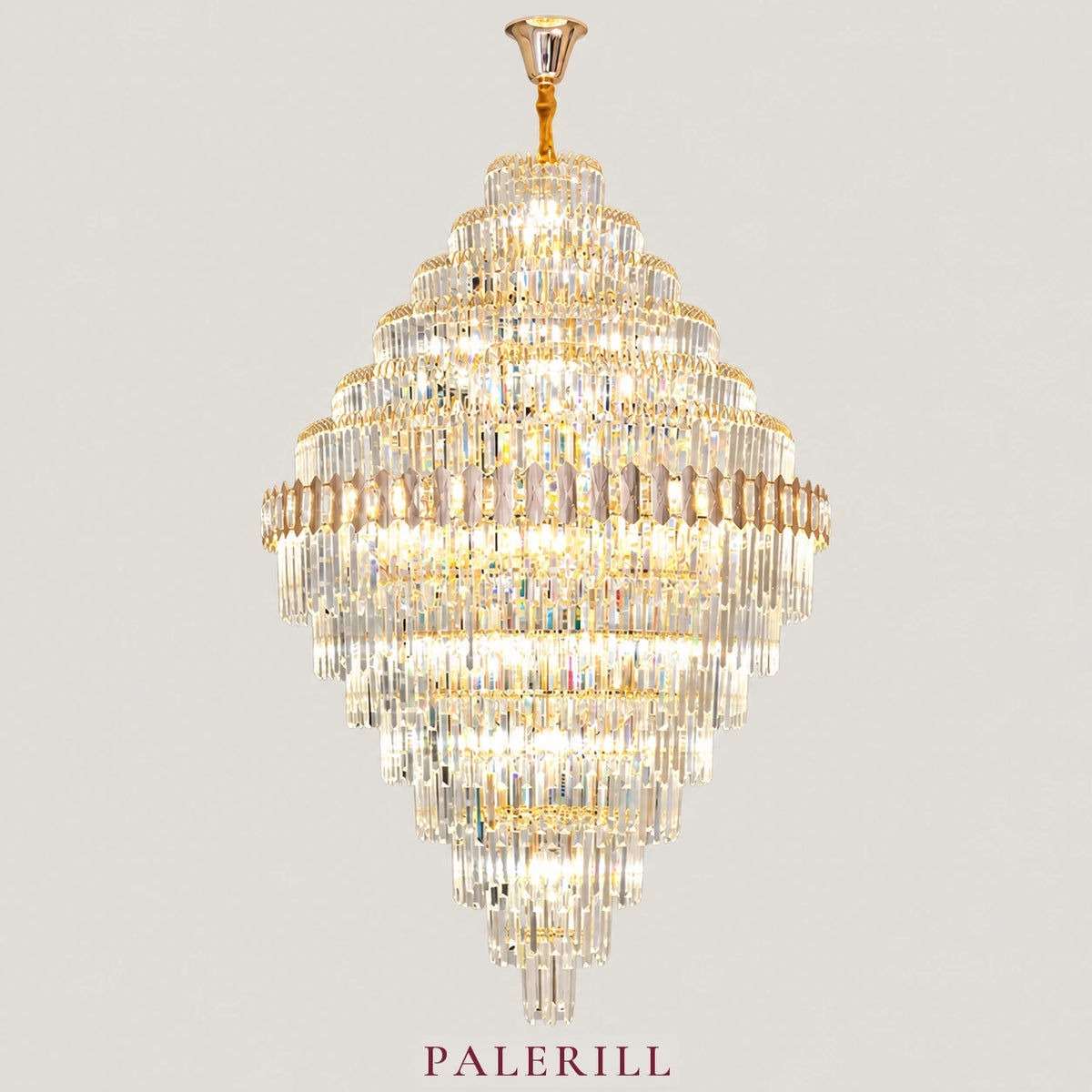 AM0031 · Stairwell Crystal Chandelier for Double-Height Spaces · 6 Configurations — AM0031, view 1