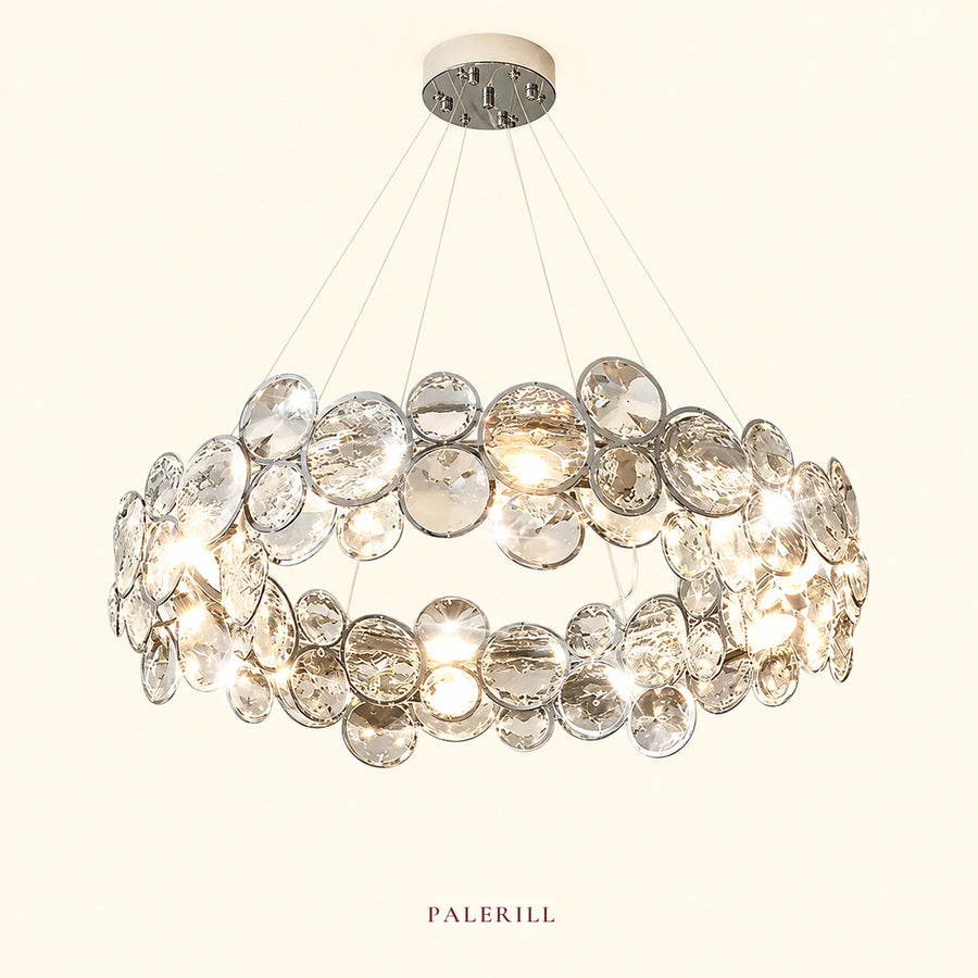 AM0101 · Modern Minimalist Round Crystal Chandelier for Dining Rooms · 9 Configurations — AM0101, view 1