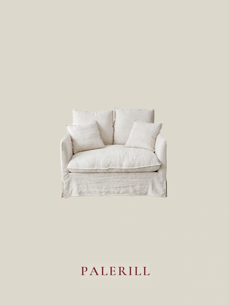 Skirted Fabric Sofa with Removable Cover — AMF0038, view 1