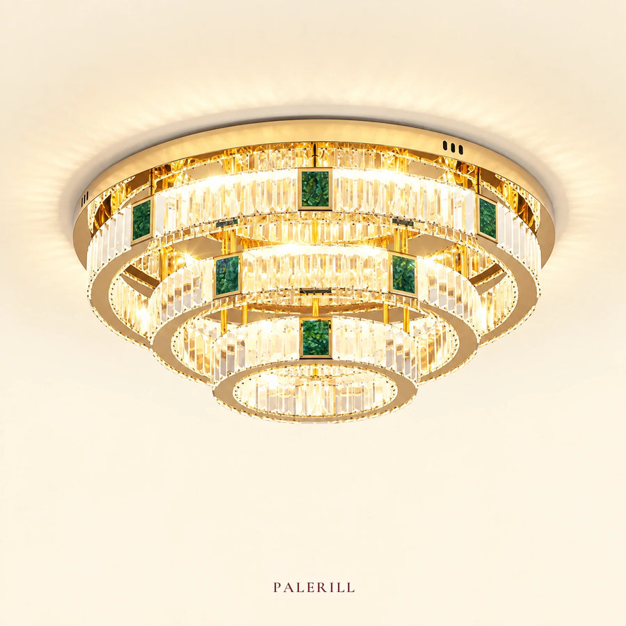 AM0113 · French Square Flush Mount Ceiling Light for Bedrooms · 8 Configurations — AM0113, view 1