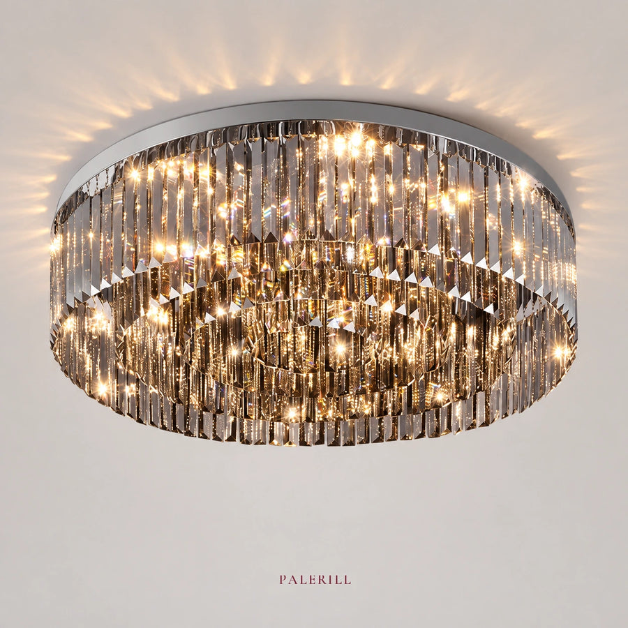 AM0087 · French Flush Mount Triangle Ceiling Light for Bedrooms · 3 Configurations — AM0087, view 1