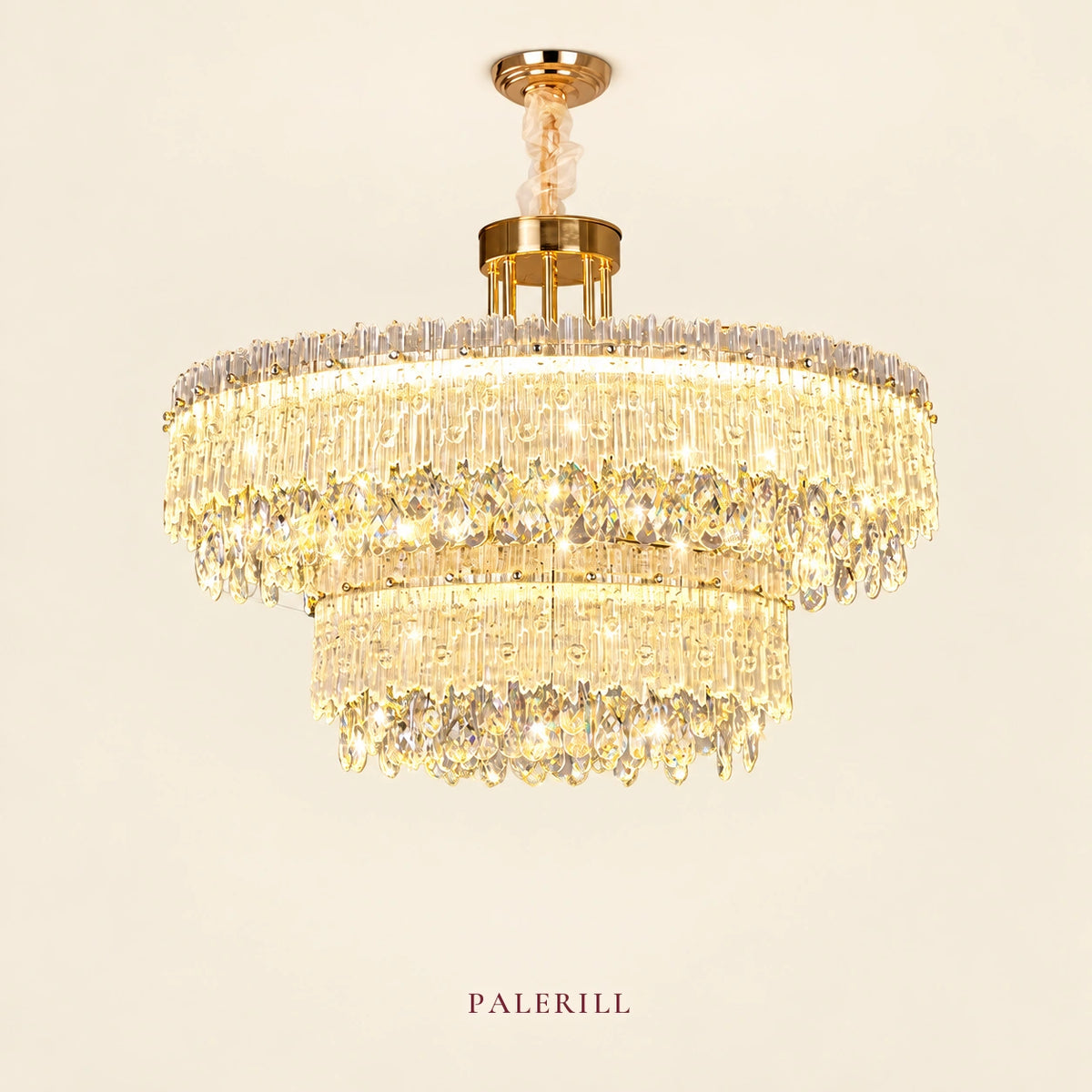 AM0055 · French Tiered Composition Crystal Chandelier for Living Spaces · 5 Configurations — AM0055, view 1